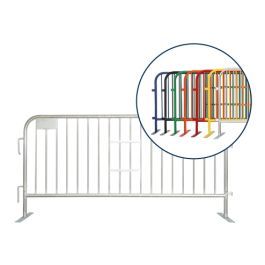 7.5 ft Metal Barricade | Feet Options | Color Options