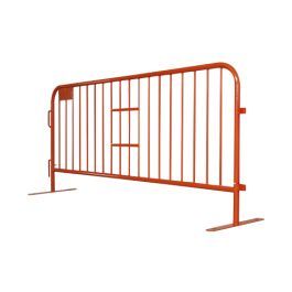 8 ft Metal Barricade | Powder Coated Orange