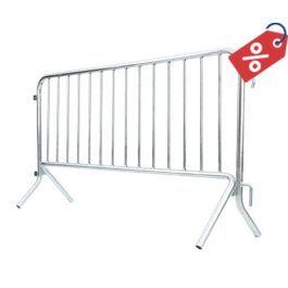  7 ft Metal Barricade | Heavy-Duty | Hot-Dip Galvanized