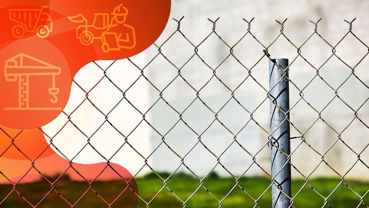 Post-Driven Fence Line