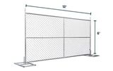 6’ x 12’ Temporary Fence with Anchor Blocks | Truckload