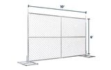 6’ x 10’ Temporary Fence with Anchor Blocks | Truckload