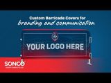 Block 100 Vinyl Barricade Cover | Custom Fit