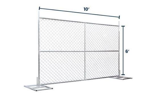6’ x 10’ Temporary Fence with Anchor Blocks | Truckload