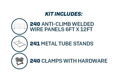 6’ x 12’ Welded Wire Mesh Fence | Versa | Truckload