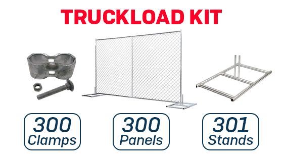 6’x10’ Chain-Link Temporary Fence | Inline | Truckload