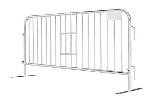 8 ft Metal Barricade | Feet Options | Hot Dip Galvanized